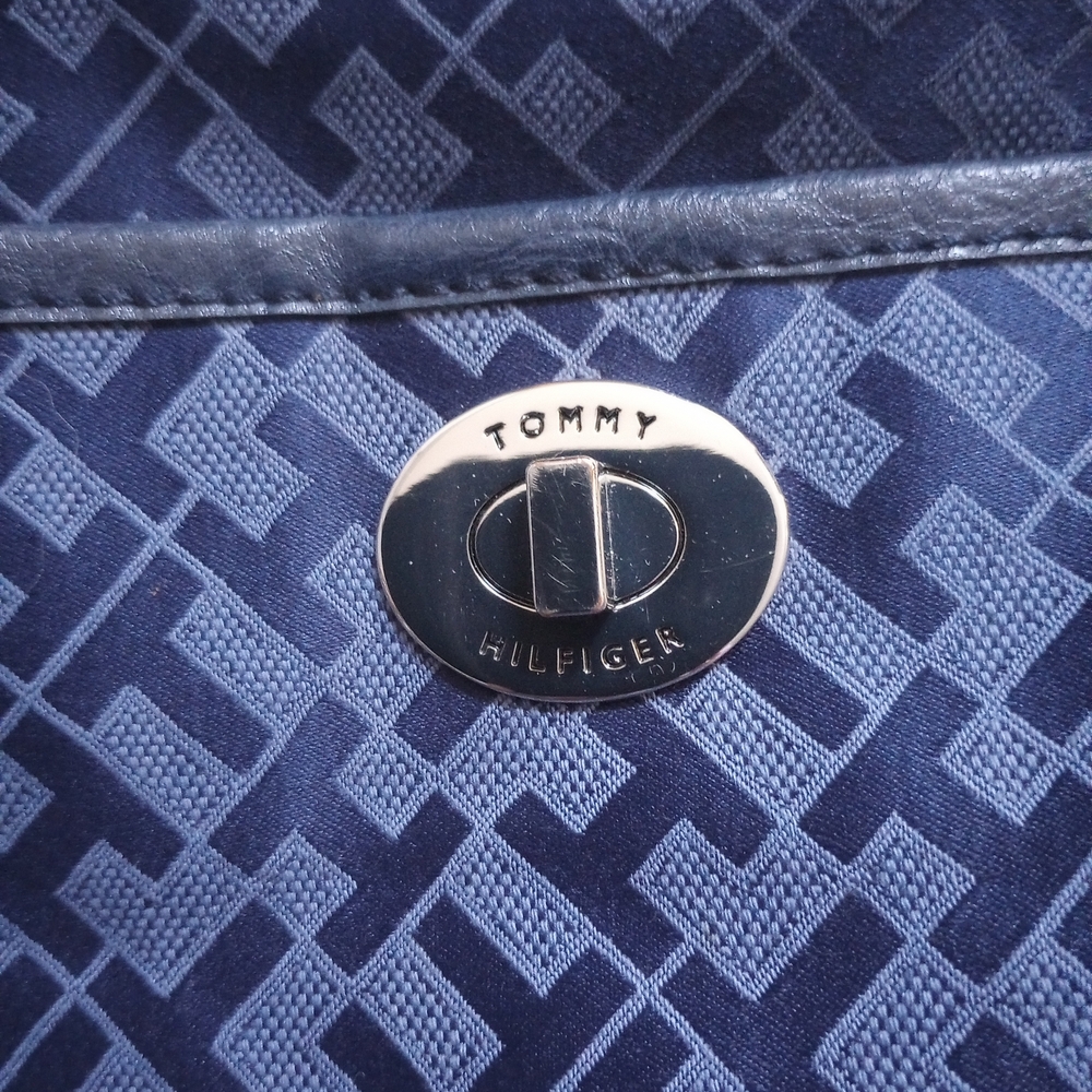 Tommy Hilfiger Navy Geometric Bag